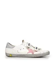 White Leather Old School Trainers
