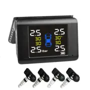 Solar Power Wireless TPMS Car Tire Pressure Monitor System Sensors Alarm Kits (for: Volkswagen)