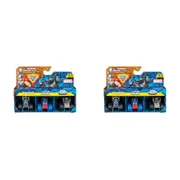 2x 3pc Mini Monster Jam Marvel Trucks Set with Iconic Heroes Kids/Children 3y+