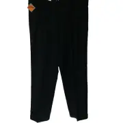 Dockers Stain Defender Mens Casual Pleated Black Chino Dress Pants Size 38 X34