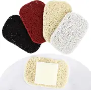 Soap Saver Pads 4 Pcs Non-Slip Soap Holder Pad Self Draining Soap Bar Holder Pad