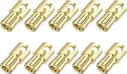 uxcell 10 Pcs Banana Plugs Connector 6mm Male Banana Plug for Speaker Wire RC Battery ESC Motor