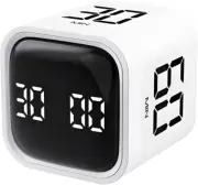 QUMOX Pomodoro Timer, Cube Productivity Timer with Adjustable Sound and Vibra...