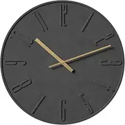 TAHITICA Concrete Wall Clock - Silent, Simple, Modern, Scandinavian, 30CM, Analog, Continuous Second Hand, Living Room Decor, Housewarming, Stylish, Minimalistic