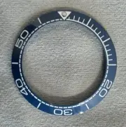 Ceramic bezel insert 41.5mm Omega Seamaster Planet Ocean Blue & White