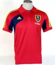 Adidas ClimaCool MLS Real Salt Lake Red Short Sleeve Polo Shirt Men's NWT