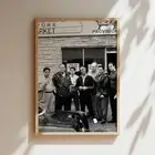 Sopranos Family Portrait Wall Art - Iconic TV Series Poster, Black & White Cast