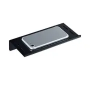 Wall Mounted Carbon Steel Bathroom Toilet Phone Holder Shelf Matte Black