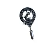 MacQuarrie Clan Crest Pewter Cap Lapel Tie Pin