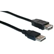 3ft USB Type A Male / Type A Female Extension Cable 2.0 Ver Black 10U2-02103EBK