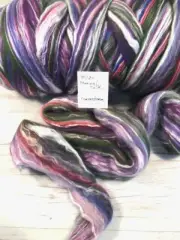 80/20 Merino/Silk Blended Wool Roving Gemstone 4 oz