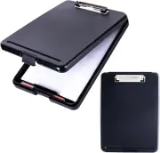 Plastic Storage Clipboard, Nurse Clip Boards 8.5X11 with Storage, Waterproof Cli