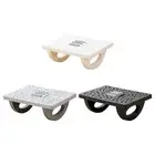 under Desk Footrest with Massage Texture and Roller Comfortable Desk Step for