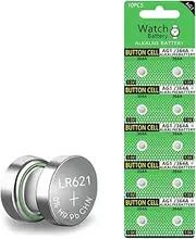 10 Pack AG1 Battery LR621 364 Watch Battery 1.55V 364 SR621SW SR621SW 621 LR60 CX60 Alkaline Button Cell Batteries for Watch Toys Remote AG13