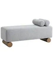 Statements by J Milly Modern Bench with Tube Pillows