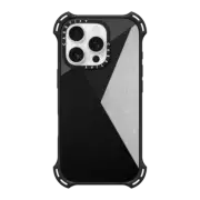 iPhone 16 Pro Bounce Case MagSafe Compatible Black, White, and Grey Tri-Cut Fabric