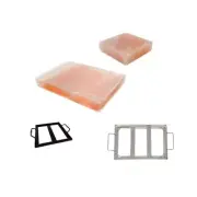 Himalayan Pink Salt Cooking Block Slab Tile Stone Cook Pan Salt