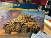 1/35 ITALERI - Autoblinda AB 43 GERMAN OR ITALIAN WWII TANK KIT-NEW WM211