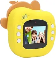 48MP FHD Digital Instant Print Camera with 2.0 Inch Screen, Selfies, Countdown Timer and Fun Frames, Supports Black and White Printing for Toddlers Birthday Xmas Gifts, Cute