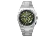 Tissot PRX Chronograph Stainless Steel Green Dial Automatic T137.427.11.091.00 100M Men's Watch