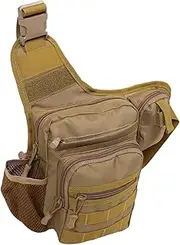 KICHOUSE Cycling Bag for Men: Outdoor Camping Storage Pouch - Waterproof Mini Crossbody Bag with Compartments for Tools and Essentials