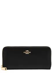 Coach Logo Leather Wallet - Black - One Size One Size