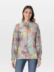 Watercolour Print Julius Blouse