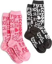 [Jefferies Socks] Little Girls' Graffiti Knee High Hipster (Pack of 2)