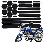 Motorcycle Stickers, Reflective Black Stickers, Dustproof Reflectors for Nighttime Safety, Reflective Helmet Tape, Retro Kit, Night High Visibility Safety