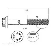 Permaseal Cylinder Head Bolt Set - HBS142
