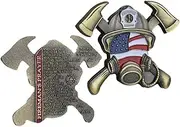 Sacred Symbolism: Firefighter Challenge Coin with Maltese Cross - A Tribute to Valor and Service