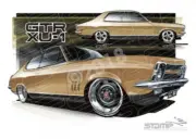 HOLDEN TORANA LC XU1 CAMEO GOLD A2 FRAMED PRINT (HC48L)