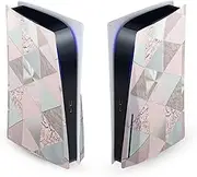 Official LebensArt Soft Pastels Art Mix Vinyl Faceplate Sticker Gaming Skin Decal Cover Compatible with Sony PlayStation 5 PS5 Disc Edition Console
