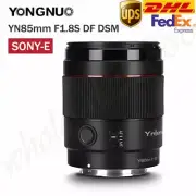 DHL YONGNUO YN85mm F1.8S DF DSM AF/MF Lens For Sony E-Mount A9 A7RII A7RII A6600
