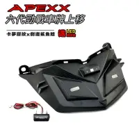 在飛比找樂天市場購物網優惠-APEXX 六代勁戰車牌上移 卡夢壓紋 車牌翹度 反光片鎖點