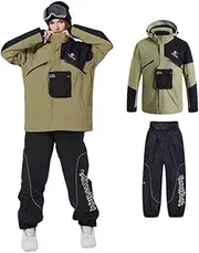 [xwxwseui] ARCTIC QUEEN Ski Suits for Women Men Hoodie Snowboard Jacket and Pants Set 2024 New Chic Patchwork 2 Pieces Snowsuit