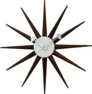 George Nelson GEORGE NELSON SUNBURST CLOCK George Nelson Sunburst Clock GN396WB