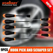 9pc Hook and Pick Tool Set Scraper ,Large Full & Small Mini Size Non-slip Handle