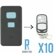 10 x Liftaway LA237 UHF Compatible Gate/Garage Door Remote Control