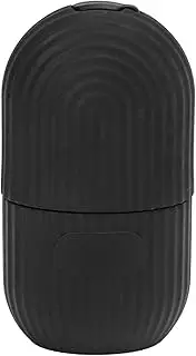 Jaxenor Reusable Silicone Ice Face Roller for DIY Facial Care - Cold Therapy Mold Holder with Black Stripes for Beauty Treatment