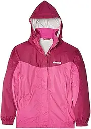 [Marmot] Girl's Precip Jacket - Berry Rose/Plum Rose - L