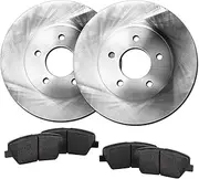 Hart Brakes Front Brakes and Rotors Kit |Front Brake Pads| Brake Rotors and Pads| Ceramic Brake Pads and Rotors |fits 2012-2019 Nissan March, Micra, Note, Versa, Versa Note