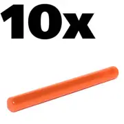 NEW LEGO - Weapon - Bar Length 4 - Light Saber - Transparent Orange Neon x 10