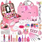 Kids Washable Makeup Girls Toys - Girls Makeup Kit for Kids Make up Set Real for