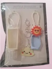 White Bottle Bundles, 3 Count, Lip Balm Holder, Key Chain, Hand Sanitizer Holder