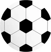 Kids Play Mat, Round Kids Rug | Non-Slip Football Pattern Rug - Machine Washable Circular Rug for Dining Room, Nursery, Children's Classroom