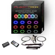 RGB Surface Mount LED Halo kit with RF Remote for 07-15 Jeep Wrangler Fog Lights (for: Jeep)
