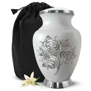 Rose Cremation Urn for Human Ashes - Handcrafted Rose Urn for Ashes Men & Wom...