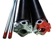 Garage Door Torsion Springs 2'' Pair with Non-Slip Winding Bars Coated Torsio...