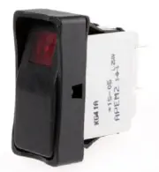 Apem ROCKER SWITCH KG412A2XNA26X6 15A DPST Latching Illuminated, Quick Connect